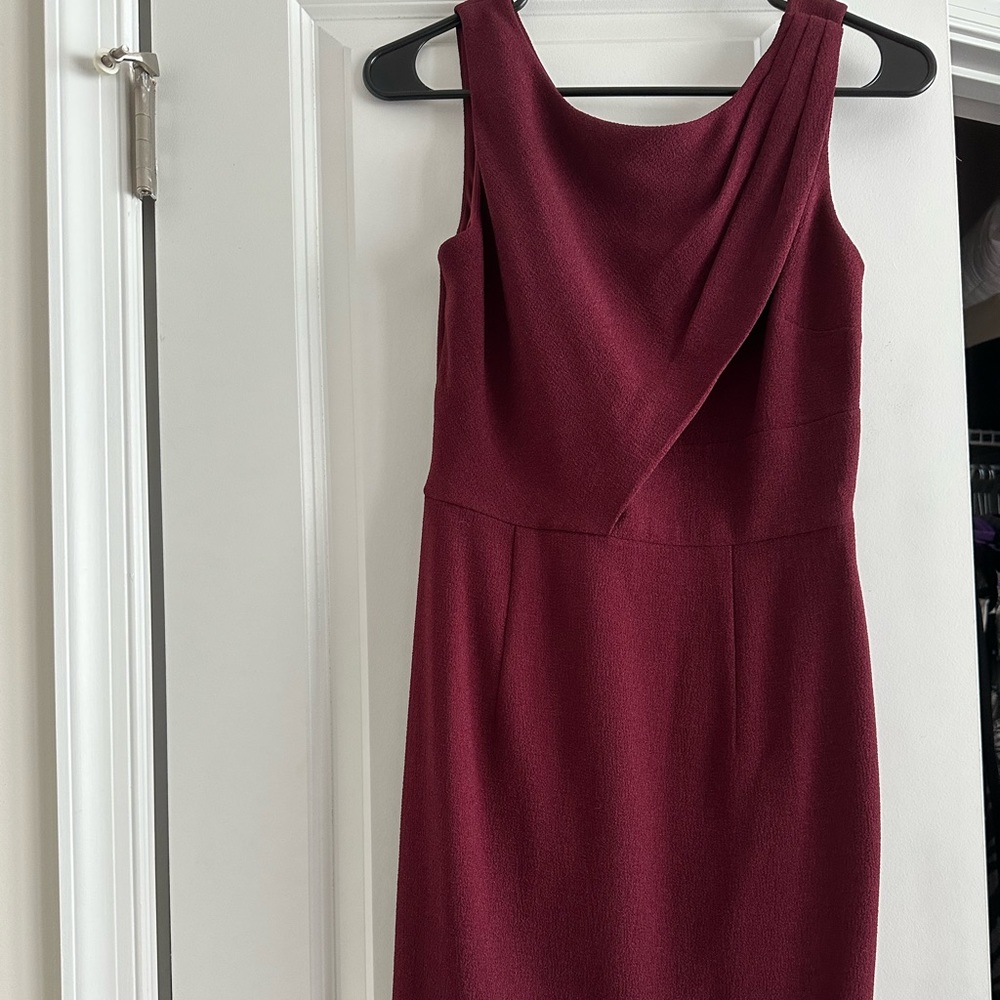 Maroon 00 white house black Market Dress